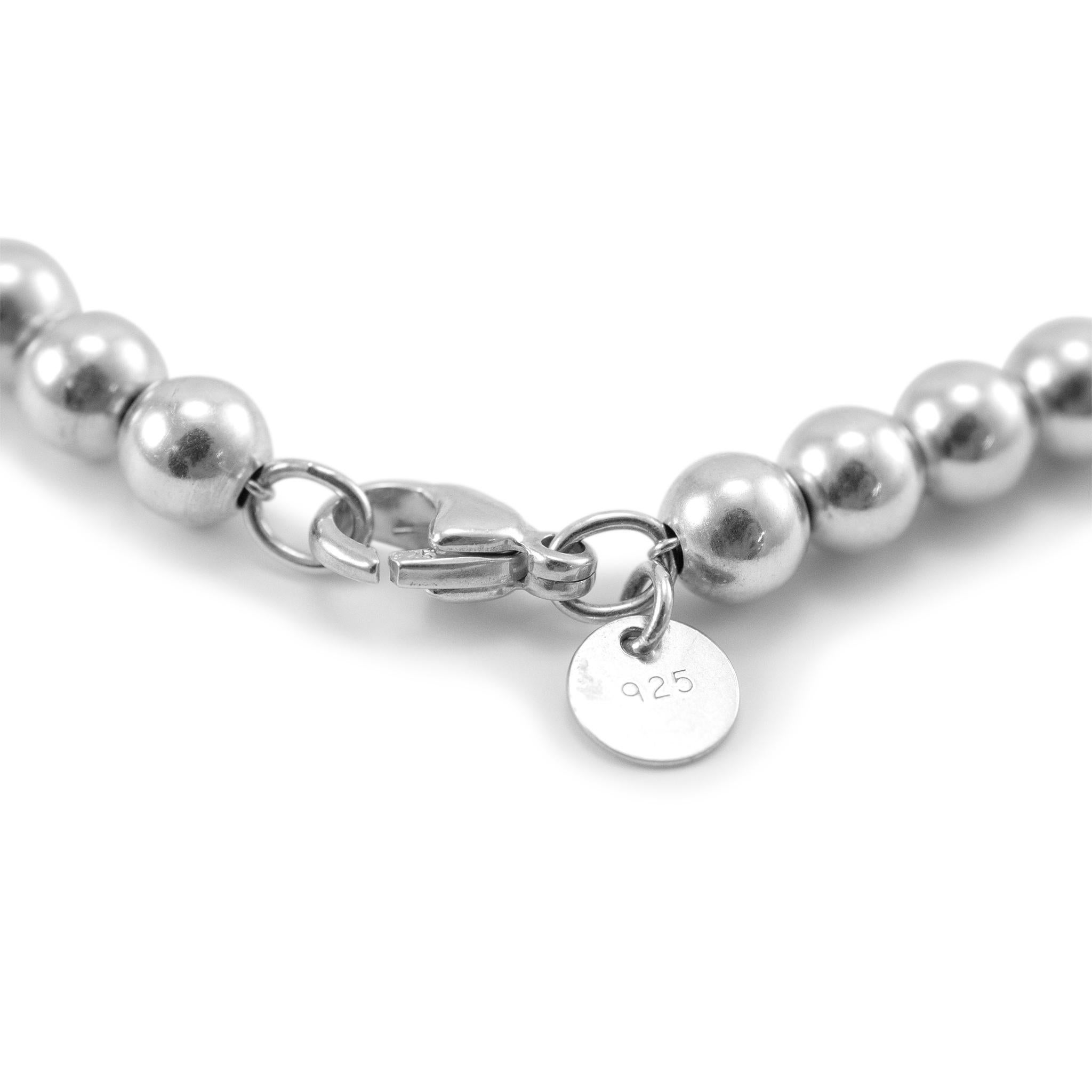 tiffany and co ball necklace