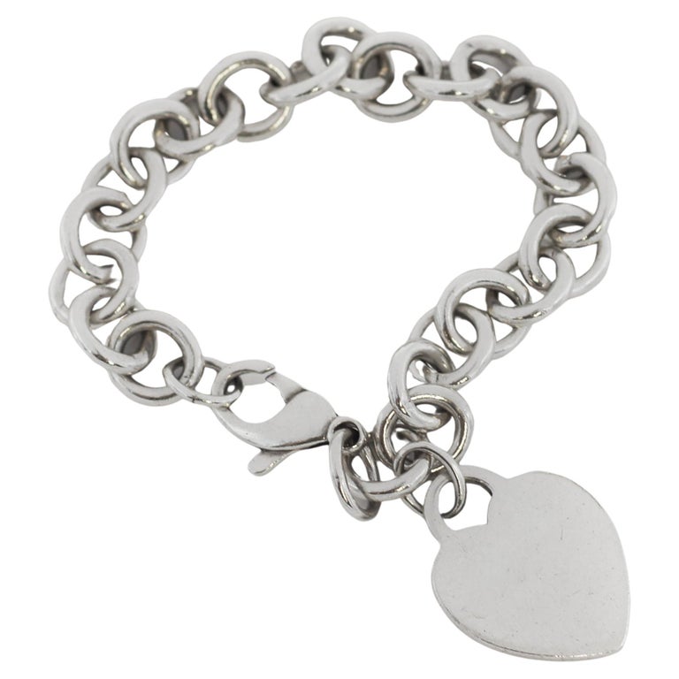 Bracciale con cuore in argento 925 di Tiffany and Co. in vendita su 1stDibs