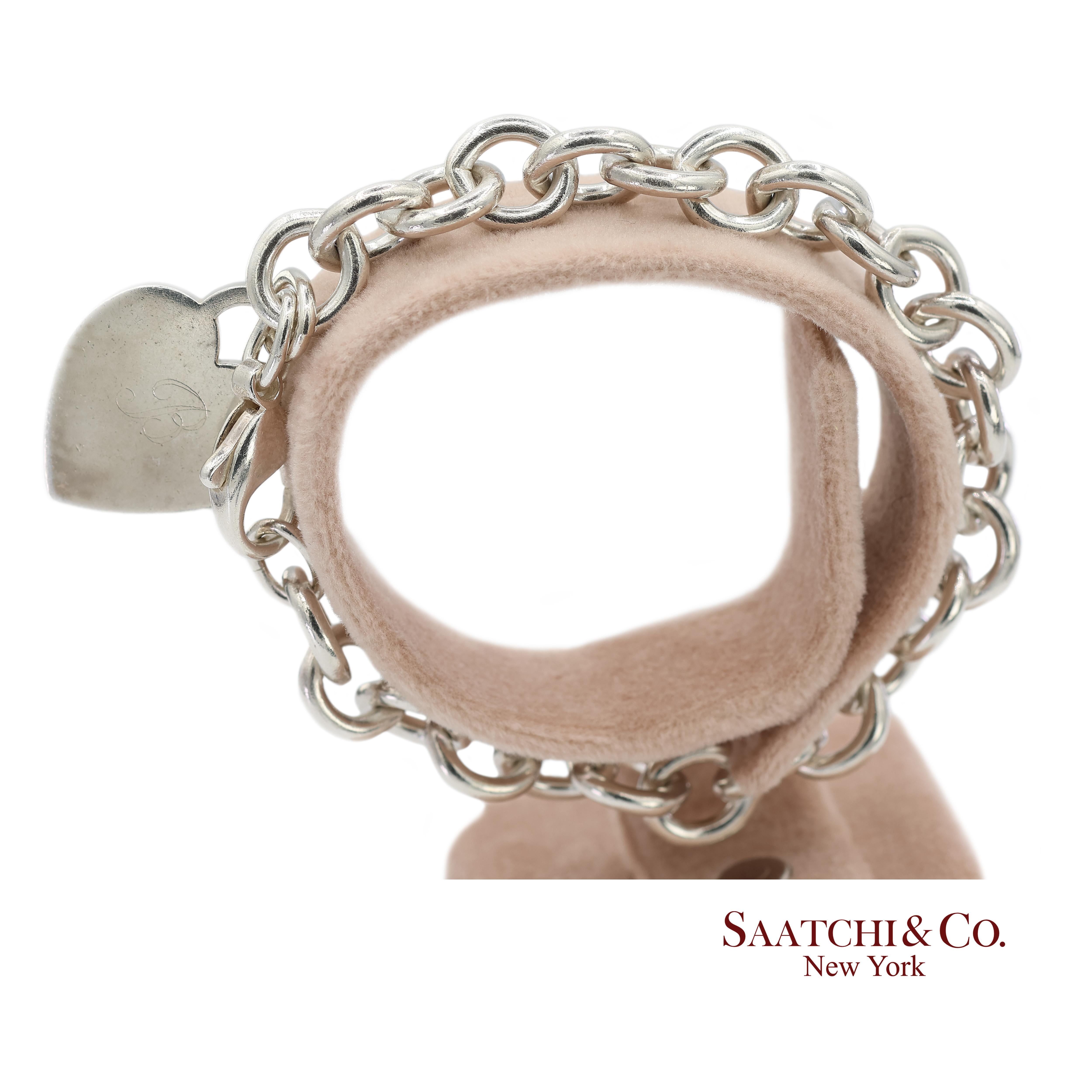 da uomo o donna Bracciale a catena con cuore in argento 925 di Tiffany & Co. in vendita