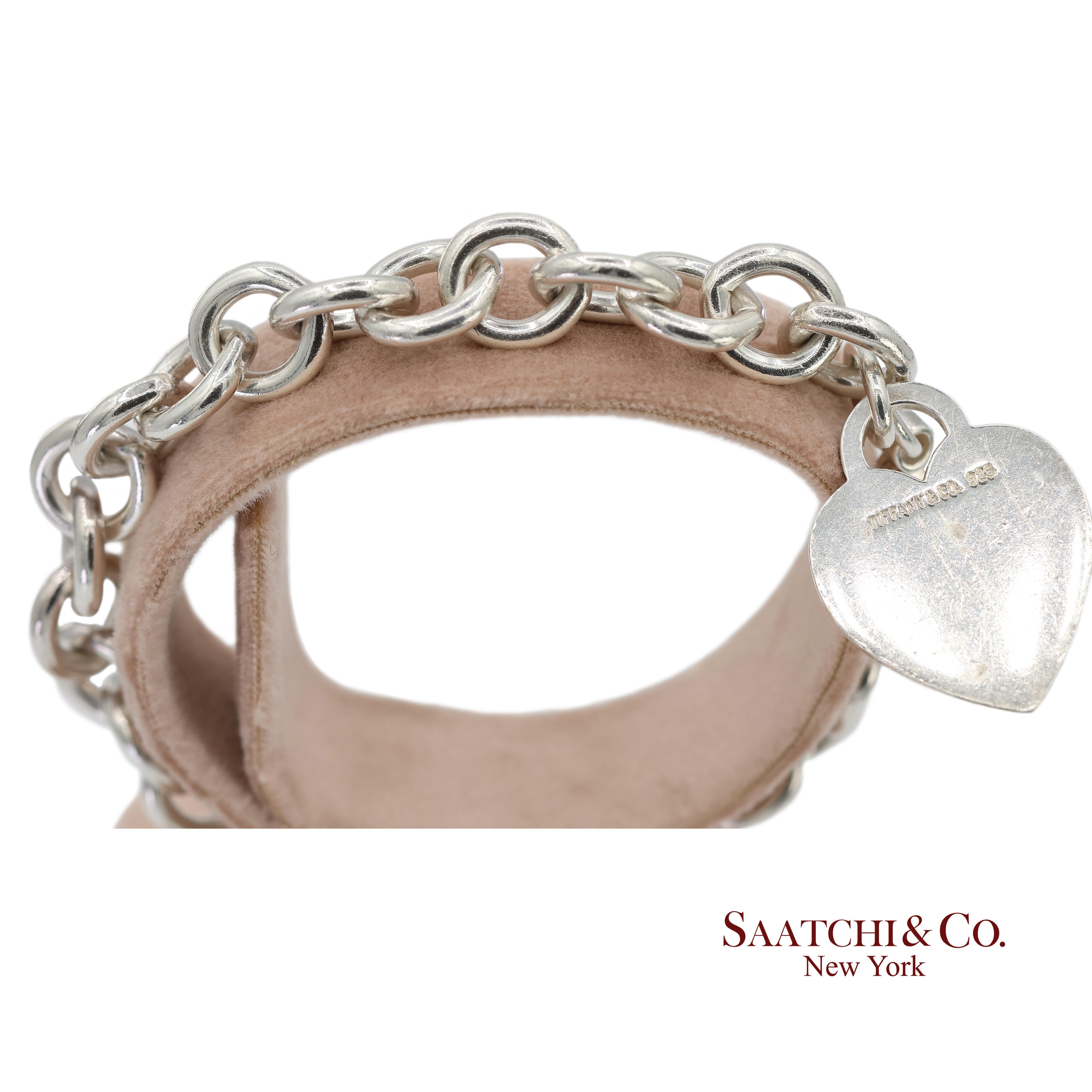 Bracciale a catena con cuore in argento 925 di Tiffany & Co. in vendita 2