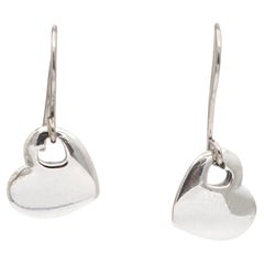 Tiffany & Co. 925 Sterling Silber Herz Ohrringe Tropfen