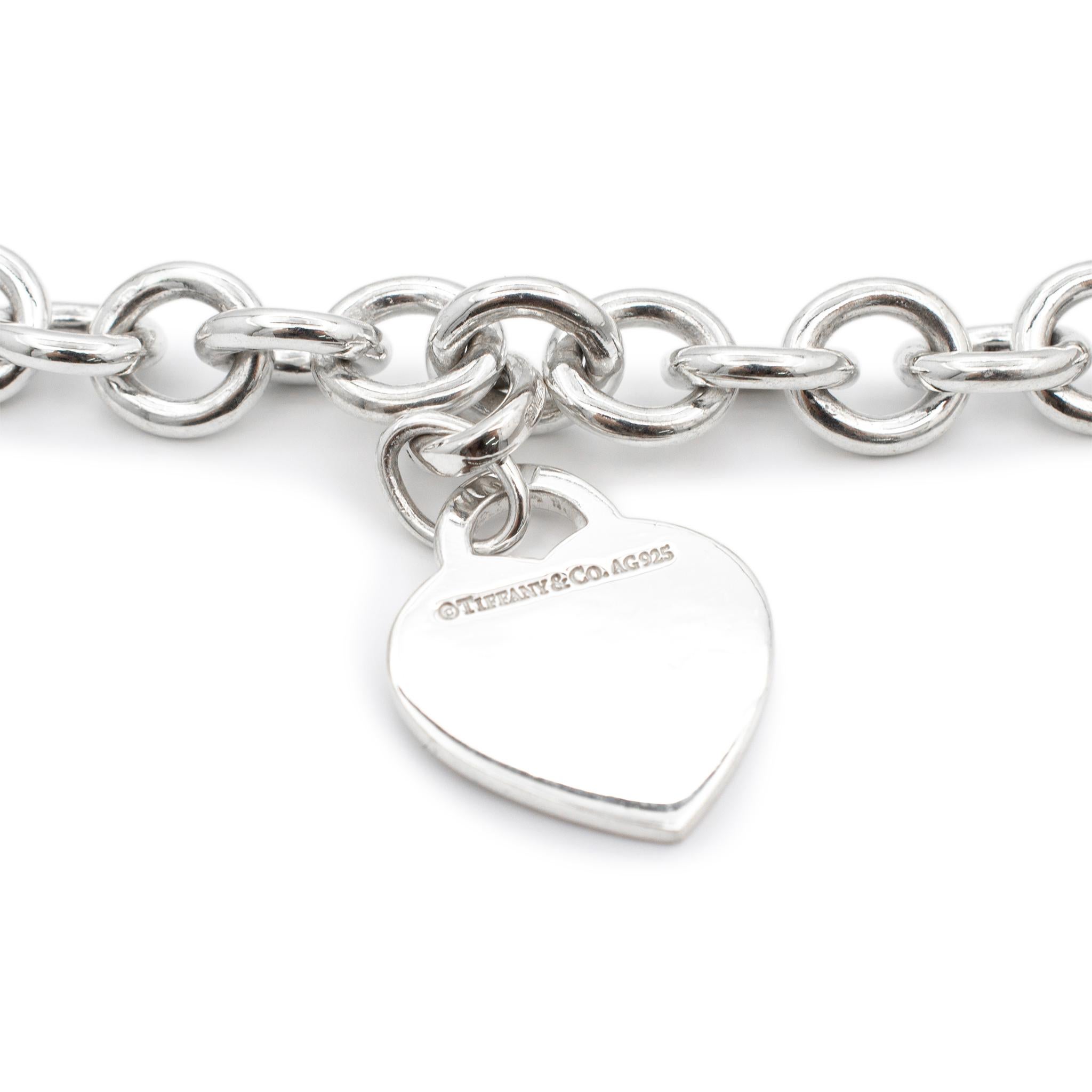 Tiffany & Co. 925 Sterlingsilber I Love You Heart Tag-Anhänger-Halskette 3