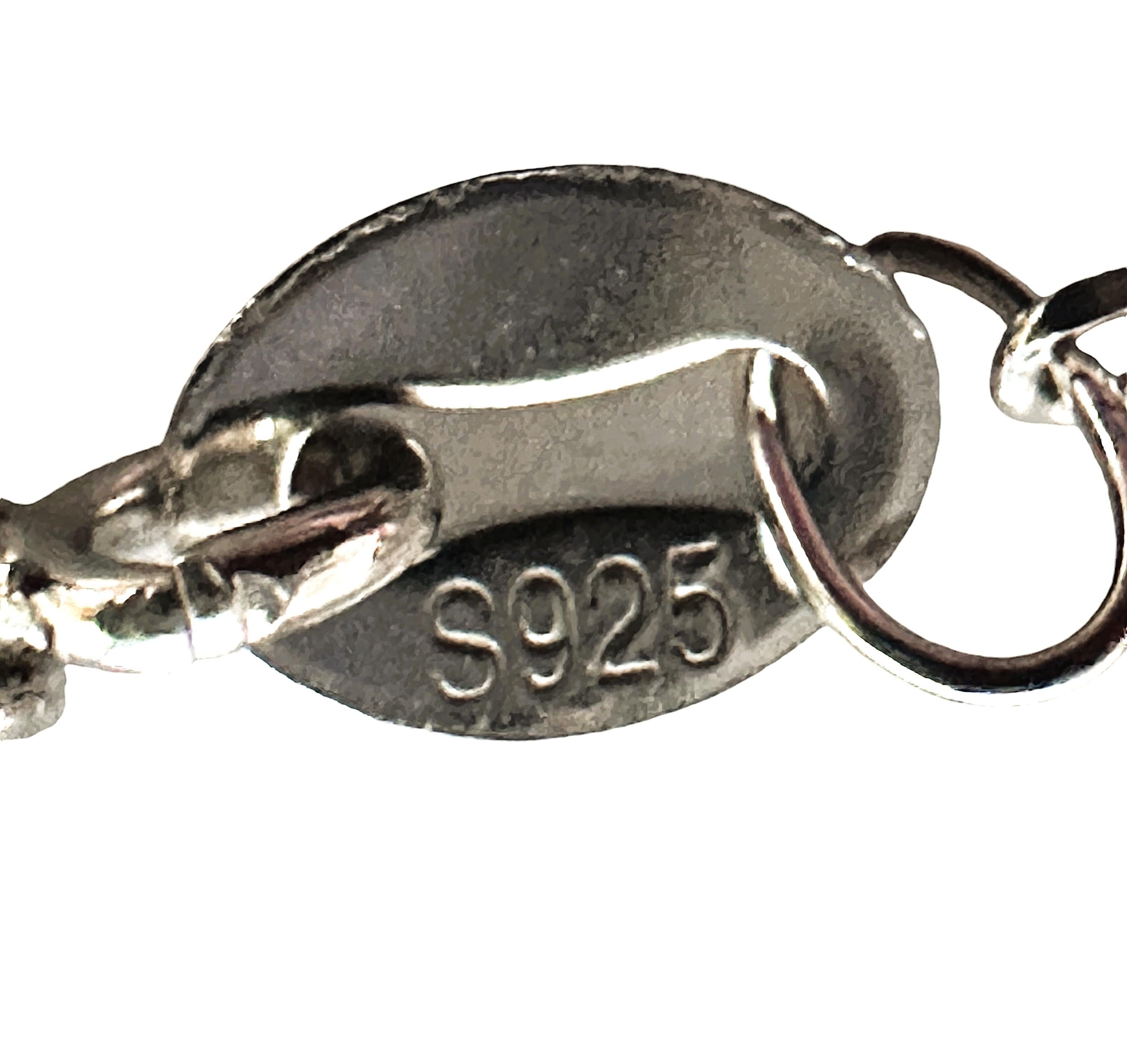 Tiffany & Co. 925 Sterling Silver Interlocking Circle Bracelet 3