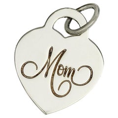 MOM Herzanhänger-Anhänger aus Sterlingsilber von Tiffany & Co 925