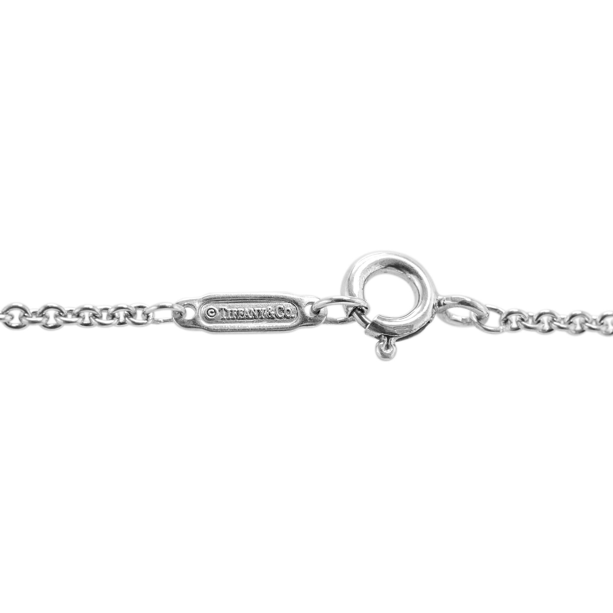 Tiffany & Co. 925 Sterling Silber Multi Circles Lariat Station Halskette im Angebot 2
