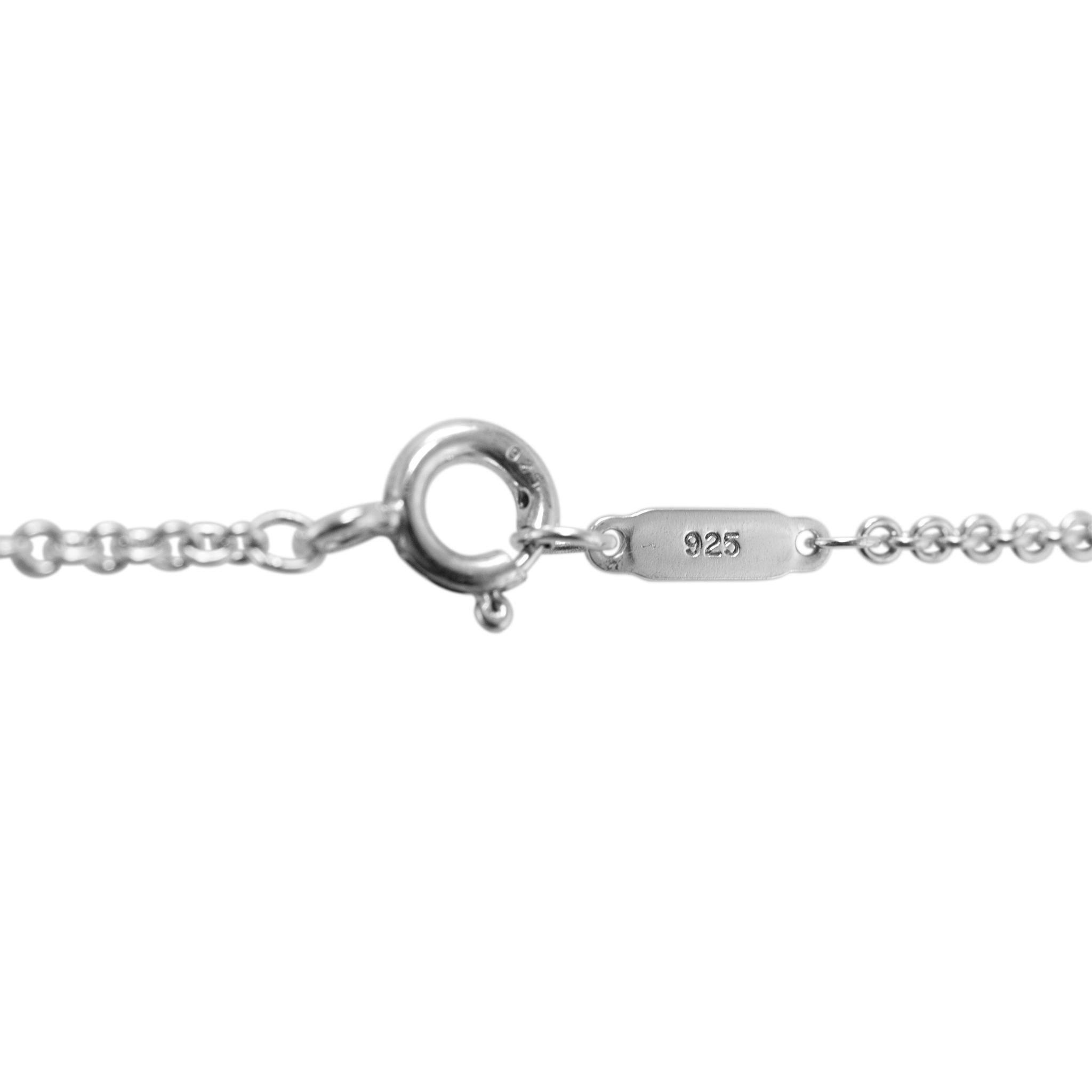 Tiffany & Co. 925 Sterling Silber Multi Circles Lariat Station Halskette im Angebot 3