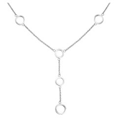 Tiffany & Co. Collier Lariat Multi Circles en argent 925