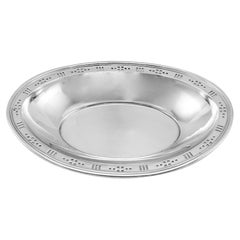 Tiffany & Co. 925 Sterling Silver Pierced Oval Serving Bowl