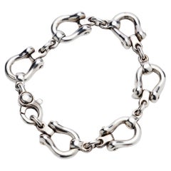 Tiffany & Co. 925 Sterling Silver Rare Horseshoe Link Bracelet 