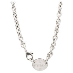 Return to Tiffany® Heart Tag Chain Link Necklace in Silver