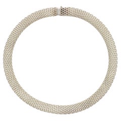 Tiffany & Co 925 Sterling Silver Somerset Mesh Necklace