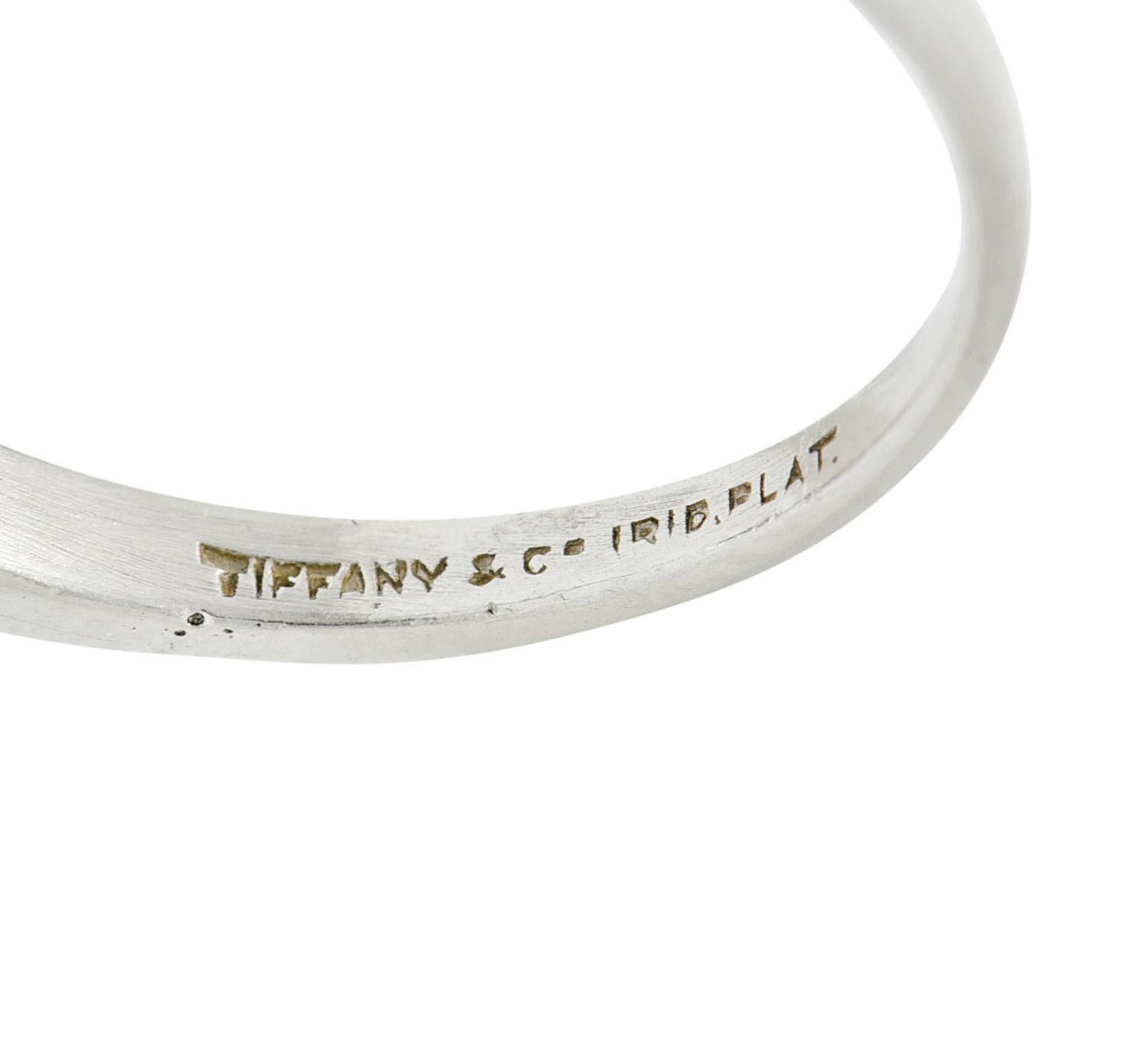 Tiffany & Co. 9.32 Carats No Heat Ceylon Sapphire Diamond Platinum Ring In Excellent Condition In Philadelphia, PA