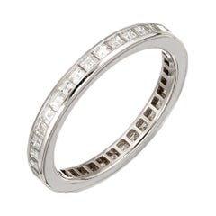 Tiffany 
Co. .95 Carat Diamond Platinum Eternity Ring