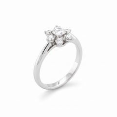 Tiffany & Co. .950 Platinum Diamond Flower Ring