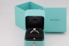 Tiffany & Co. 950 Platinum Engagement Ring with 0.70ct Princess-Cut Diamond