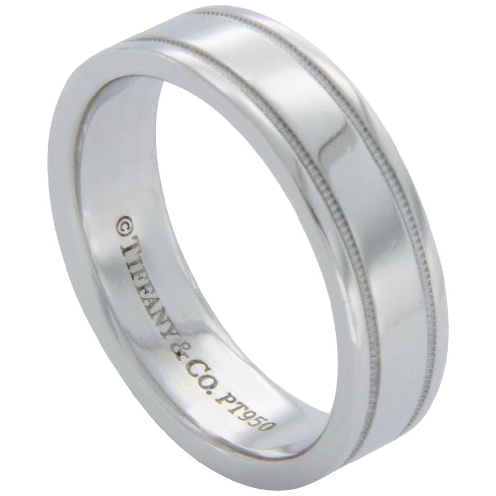 Tiffany & Co. 950 Platinum Wedding Band Ring