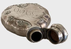 Tiffany & Co. a late 19th century American sterling silver hip flask