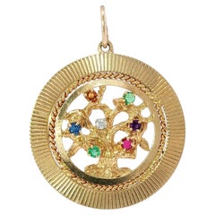 Tiffany & Co. Acrostic Pendant 'DEAREST' Vintage 14K Yellow Gold