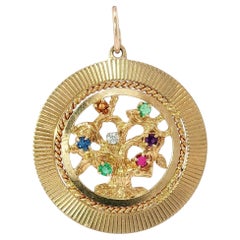 Tiffany & Co. Acrostic Pendant 'DEAREST' Vintage 14K Yellow Gold