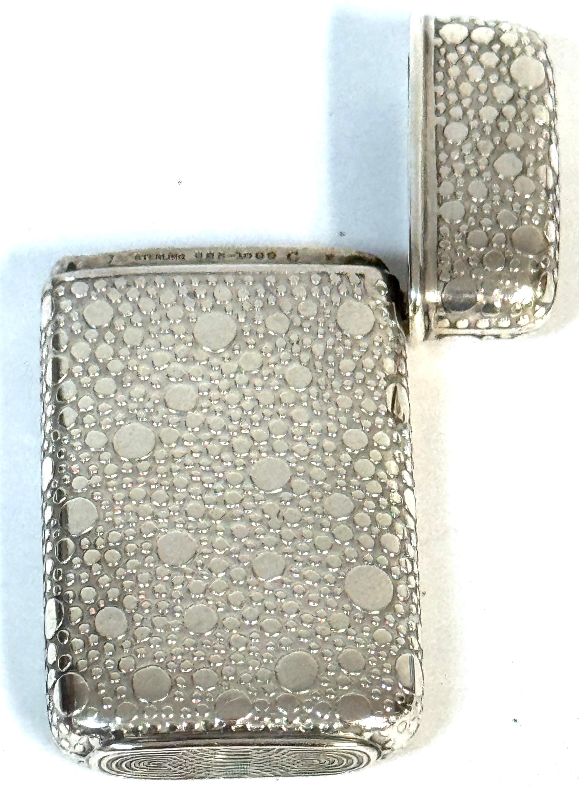 Tiffany & Co. Aesthetic Movement Sterling  Abbinamenti sicuri con il modello Raindrop-Shagreen in vendita 2