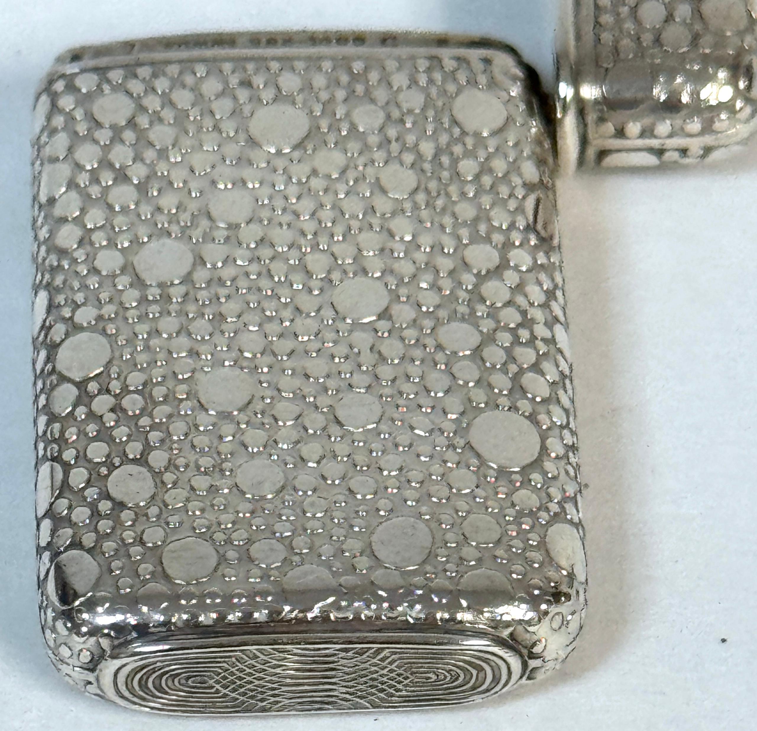 Tiffany & Co. Aesthetic Movement Sterling  Abbinamenti sicuri con il modello Raindrop-Shagreen in vendita 4