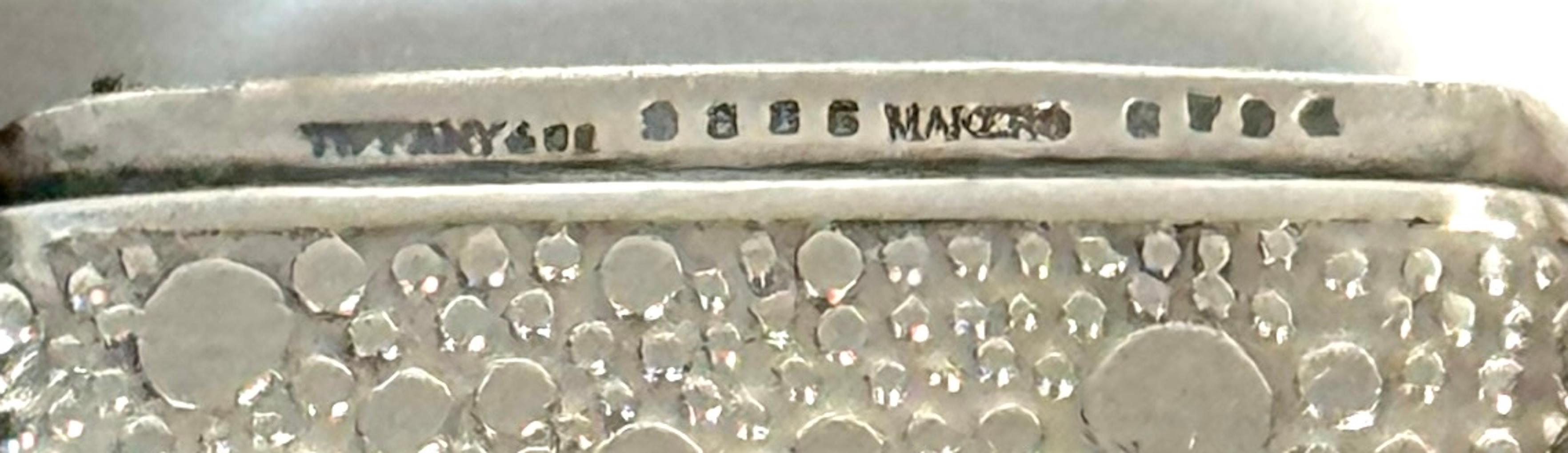 Argento 925 Tiffany & Co. Aesthetic Movement Sterling  Abbinamenti sicuri con il modello Raindrop-Shagreen in vendita