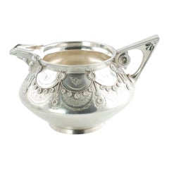 Tiffany & Co Aesthetic Movement Sterling Silver Cream and Sugar Set