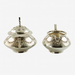 Tiffany & Co Aesthetic Movement Sterling Silver Cream and Sugar Set
