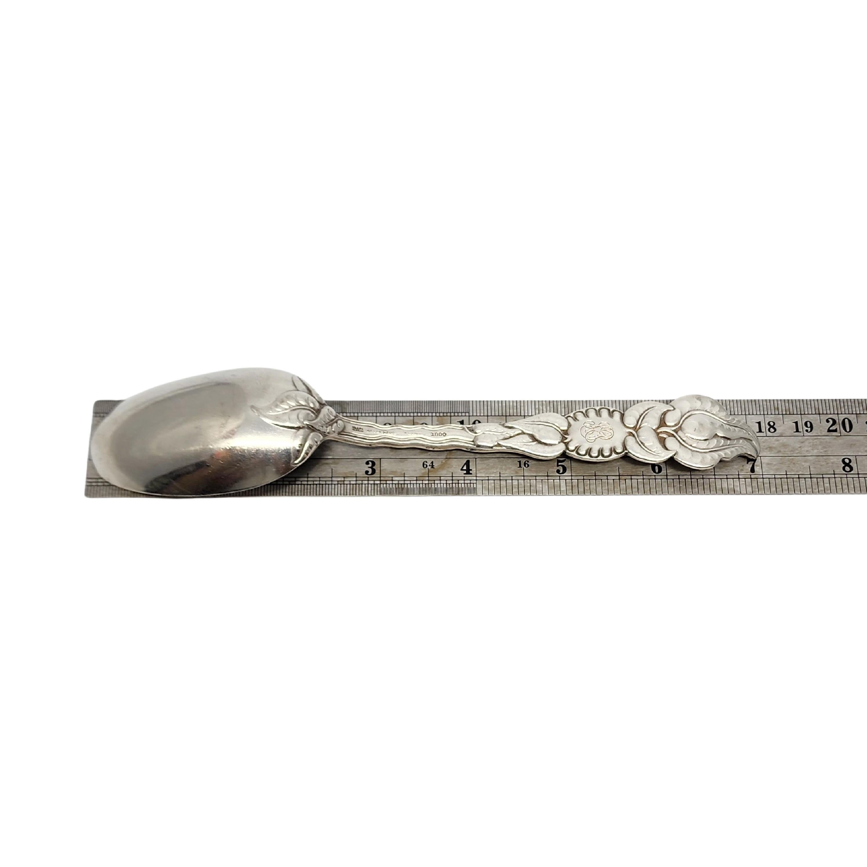 Tiffany & Co Ailanthus Sterling Silver Dessert/Oval Soup Spoon w/mono 7