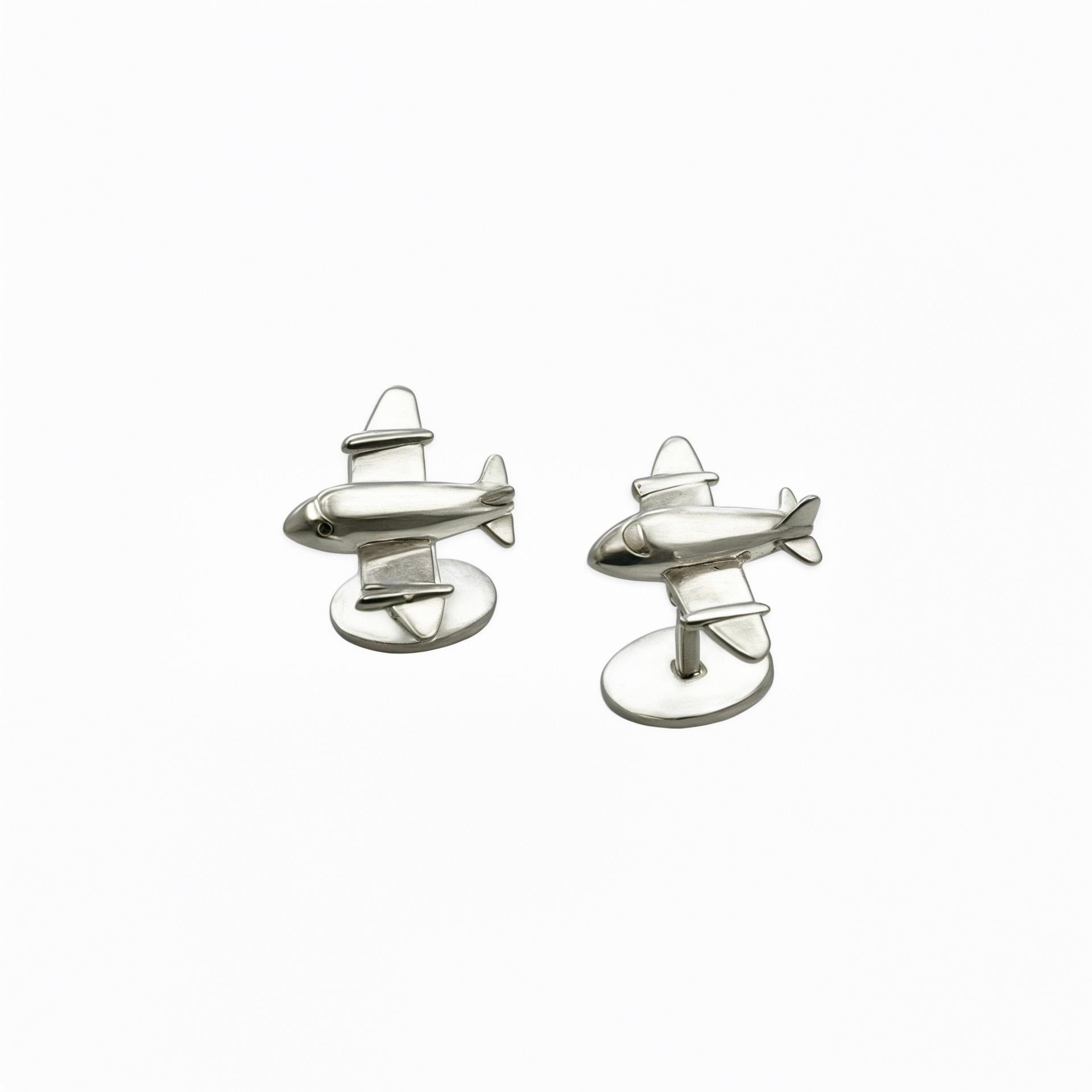 Tiffany & Co Airplane Cufflinks Sterling Silver 9 Grams Estate 1