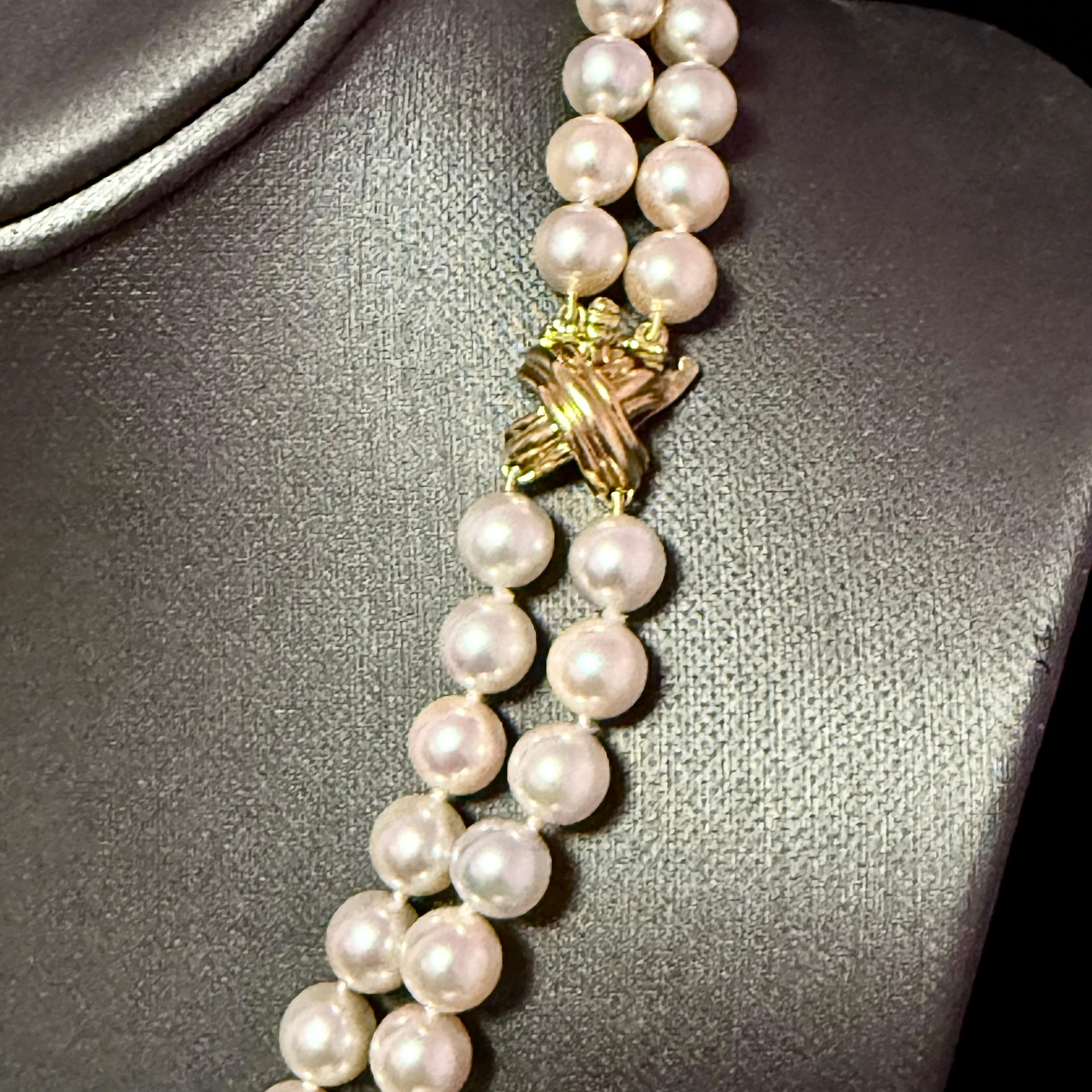Taglio rotondo Tiffany & Co. Collana di perle Akoya Signature X 16