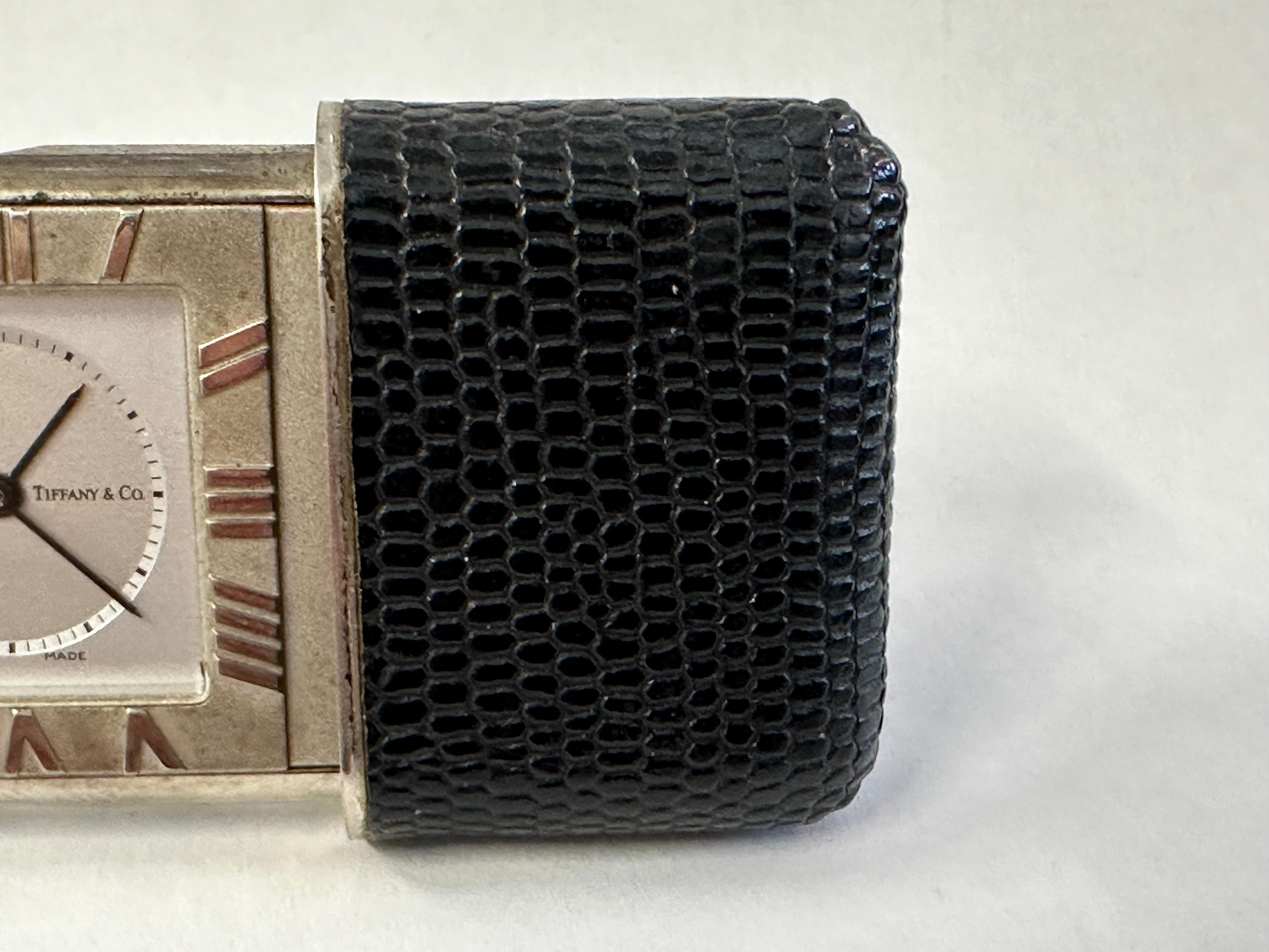 Fait main Horloge de voyage Alarm Tiffany & Co