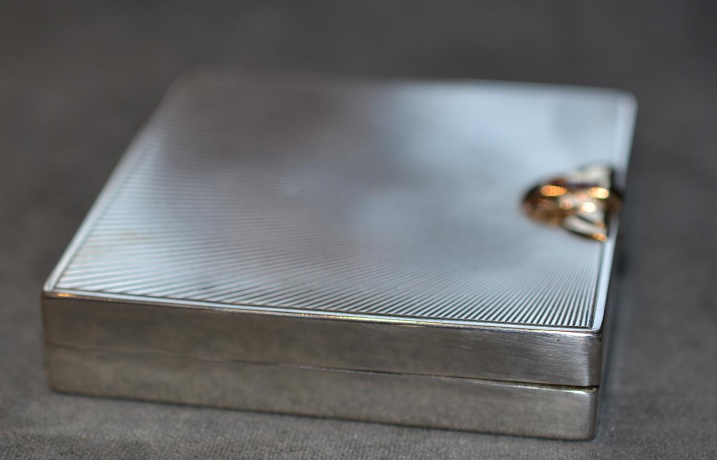 tiffany silver cigarette case