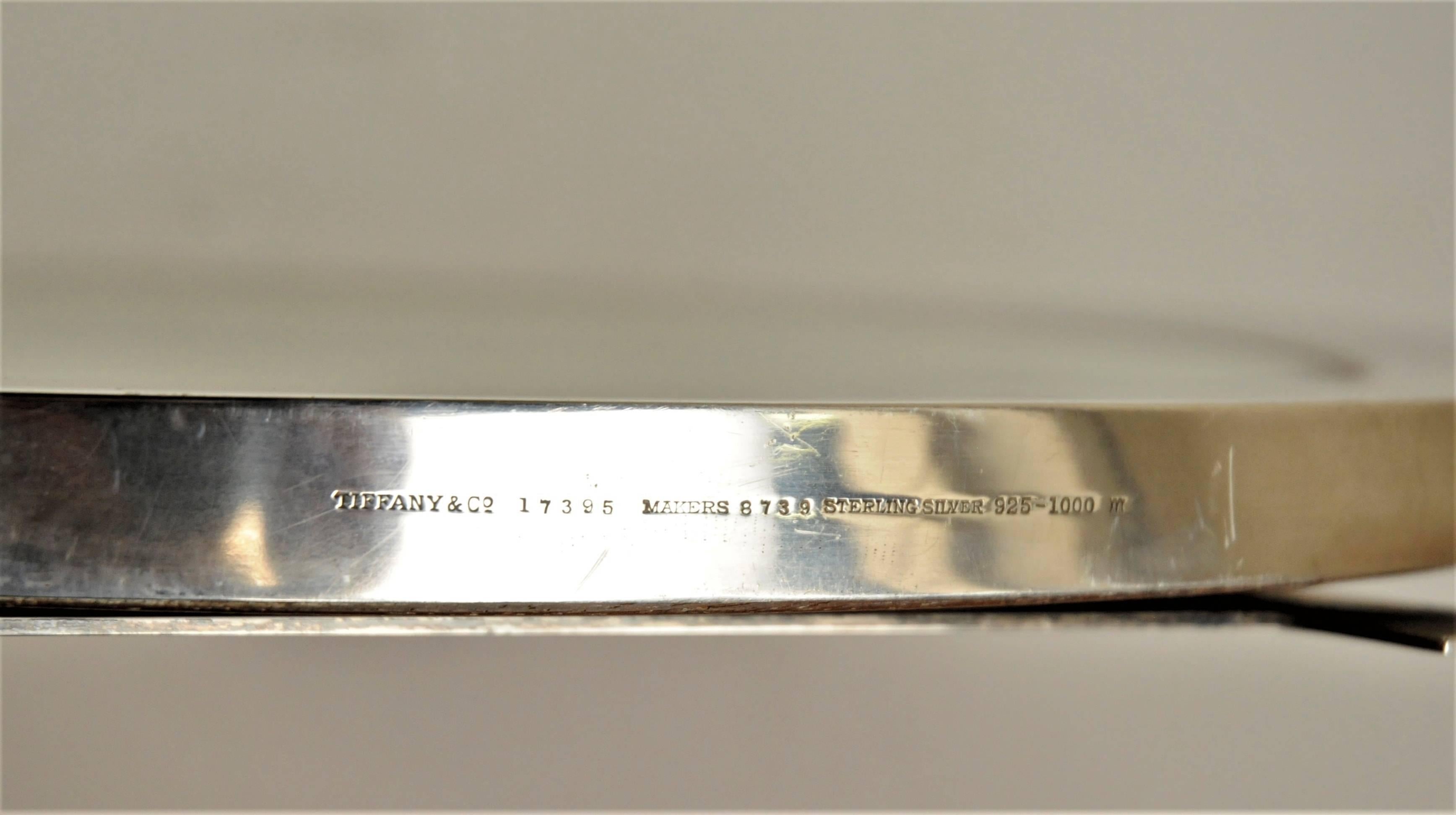 Tiffany & Co., amerikanischer Art-déco-Tischspiegel aus Sterlingsilber, 1920er Jahre (Frühes 20. Jahrhundert) im Angebot