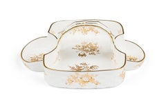 Tiffany & Co. American Mid-Century White Ceramic Picnic Tray with Handles