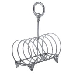 Antique Tiffany & Co. American Sterling Silver Toast Rack, Circa 1870