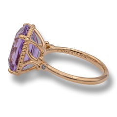 Tiffany & Co. Amethyst and Diamond Sparklers Cocktail Ring in 18K Rose Gold