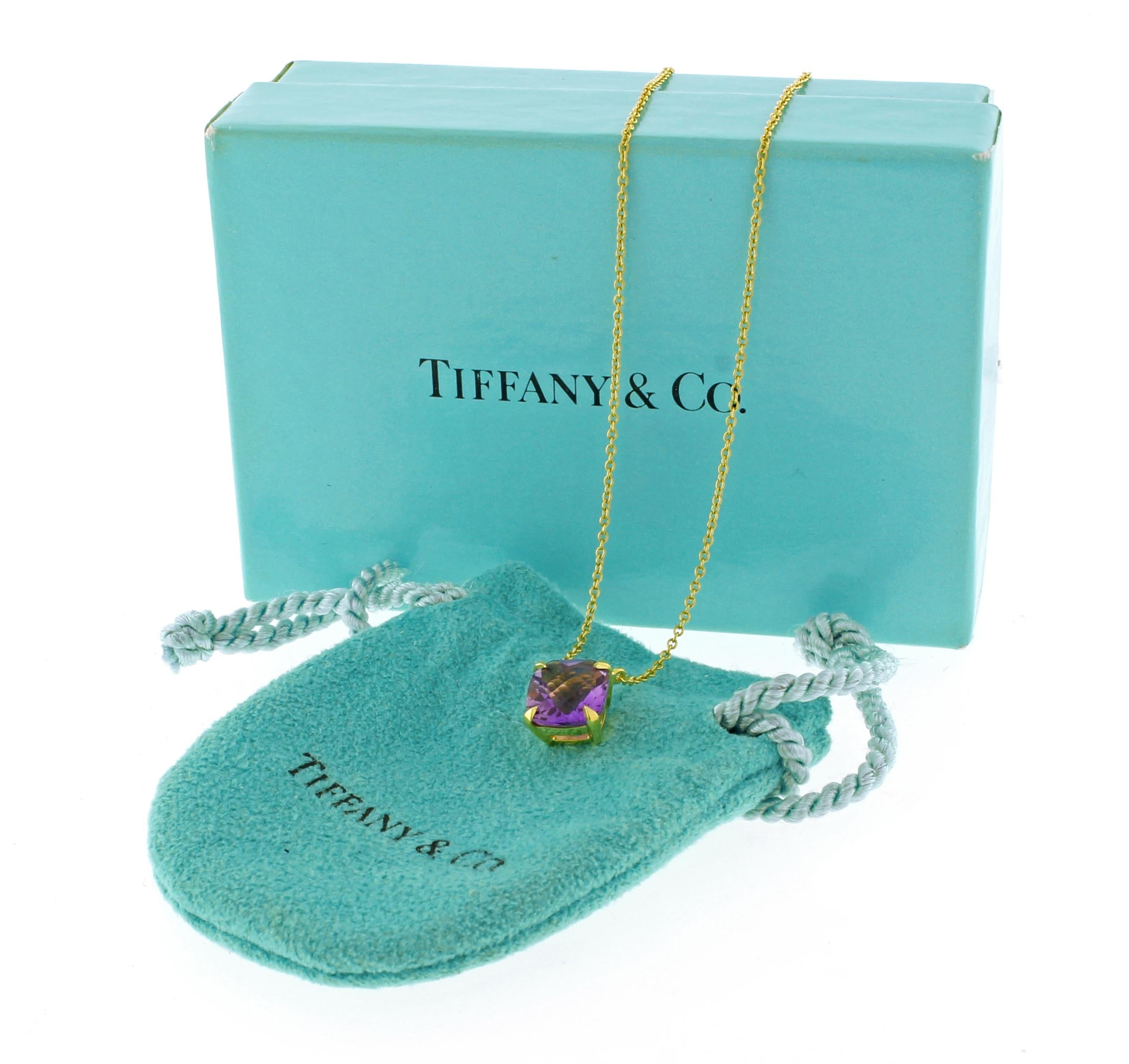 tiffany amethyst sparkler necklace