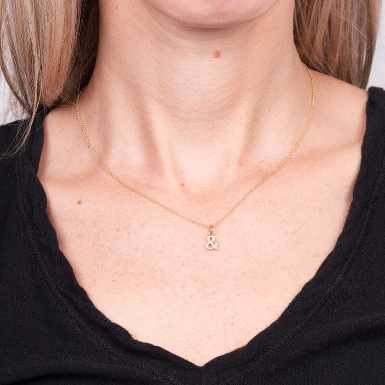 Tiffany ampersand necklace