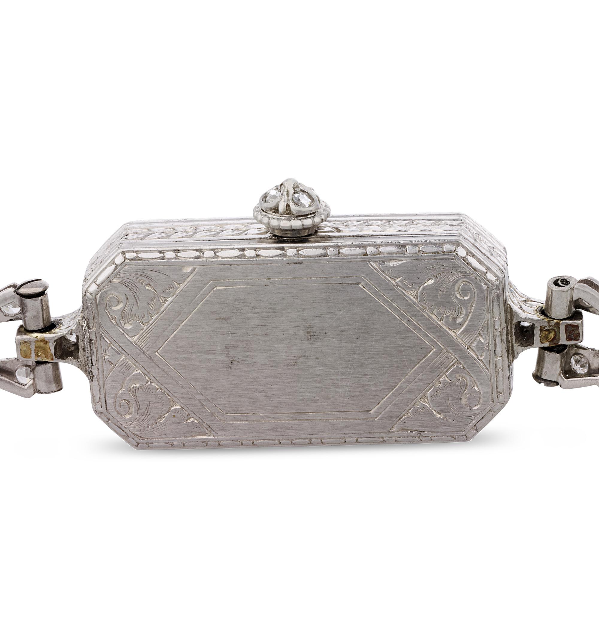 Tiffany & Co. und C.H. Meylan Art Deco-Armbanduhr (Art déco) im Angebot
