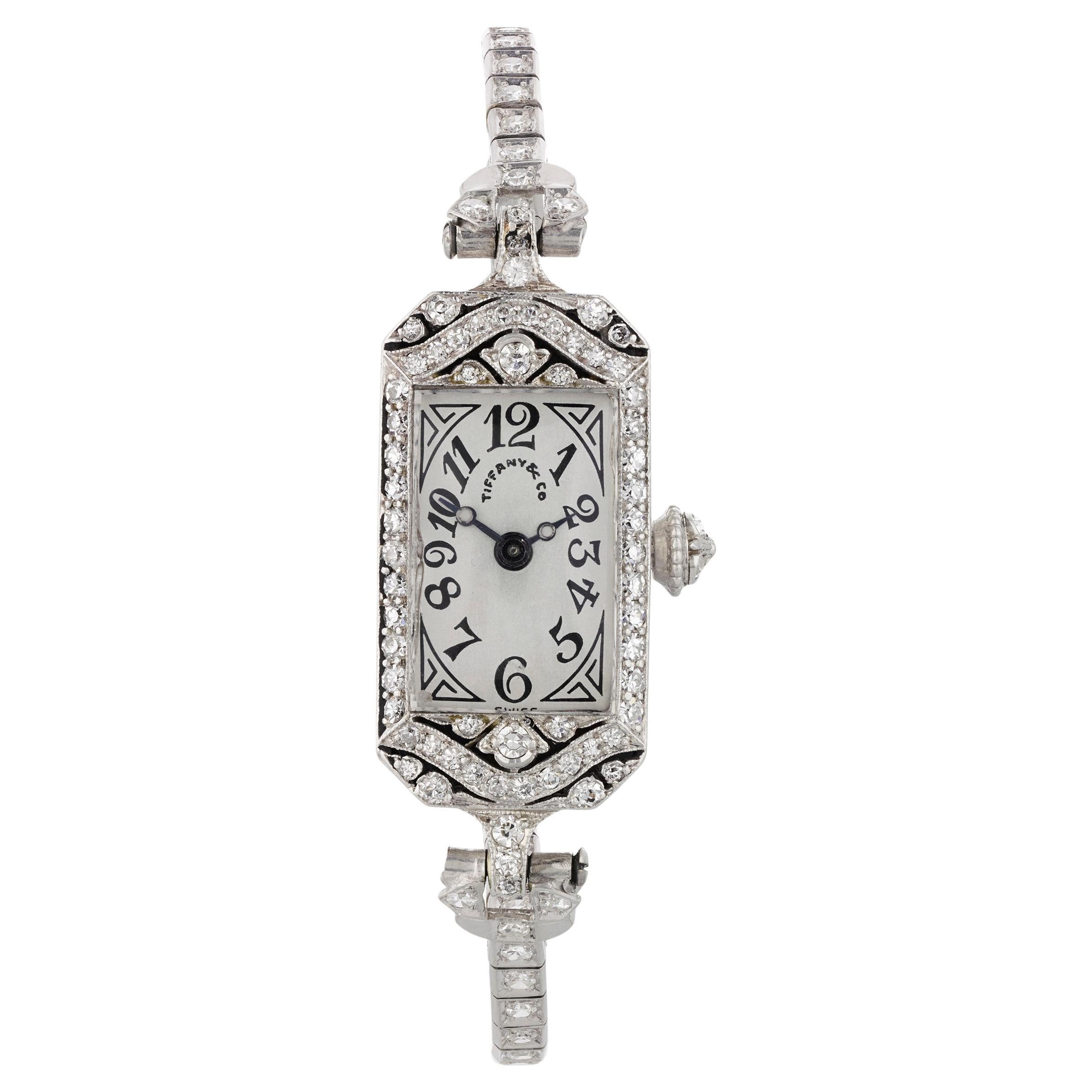 Tiffany & Co. und C.H. Meylan Art Deco-Armbanduhr im Angebot