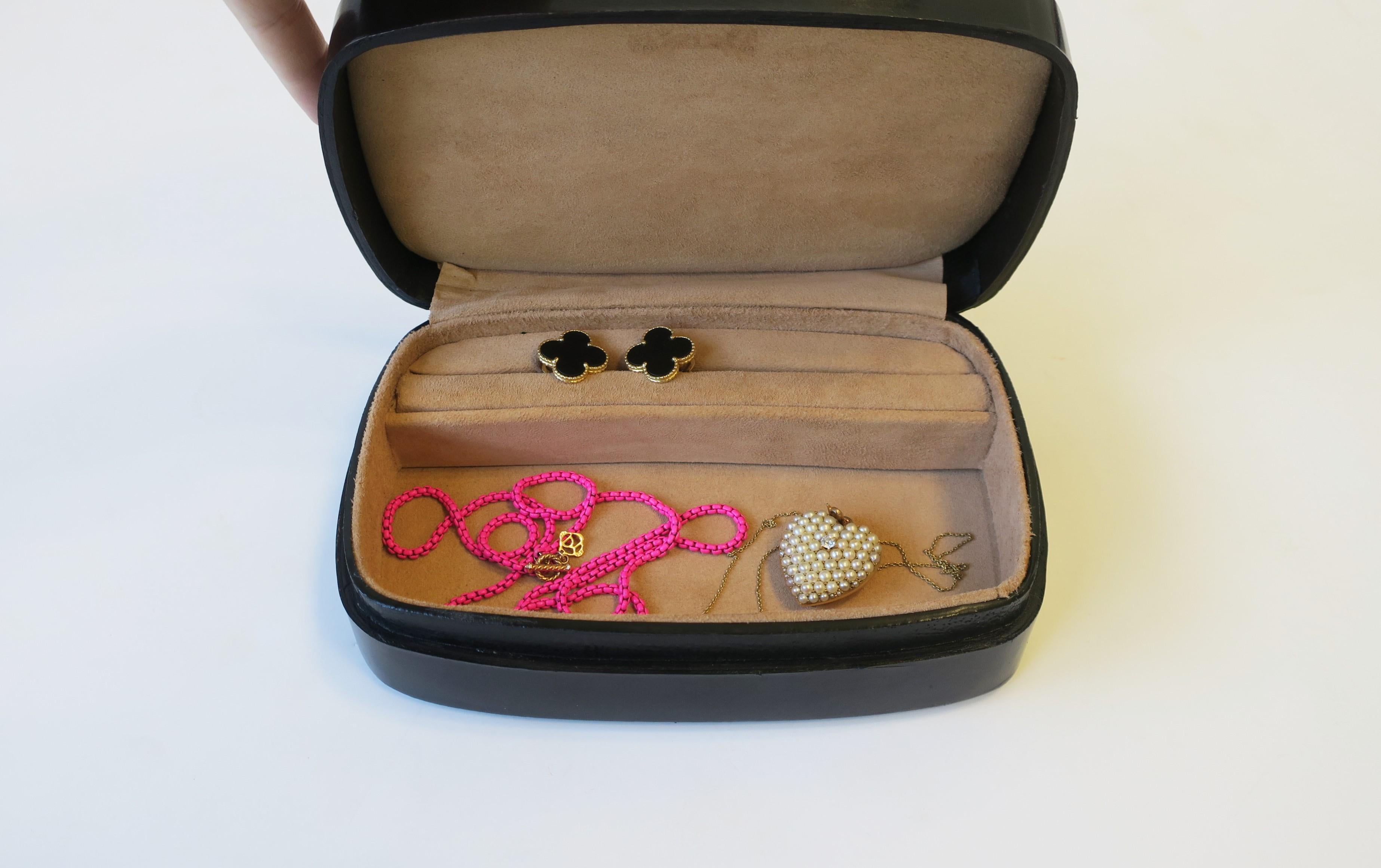 Tiffany & Co. and Designer Elsa Peretti Leather Jewelry Box, Italy 6