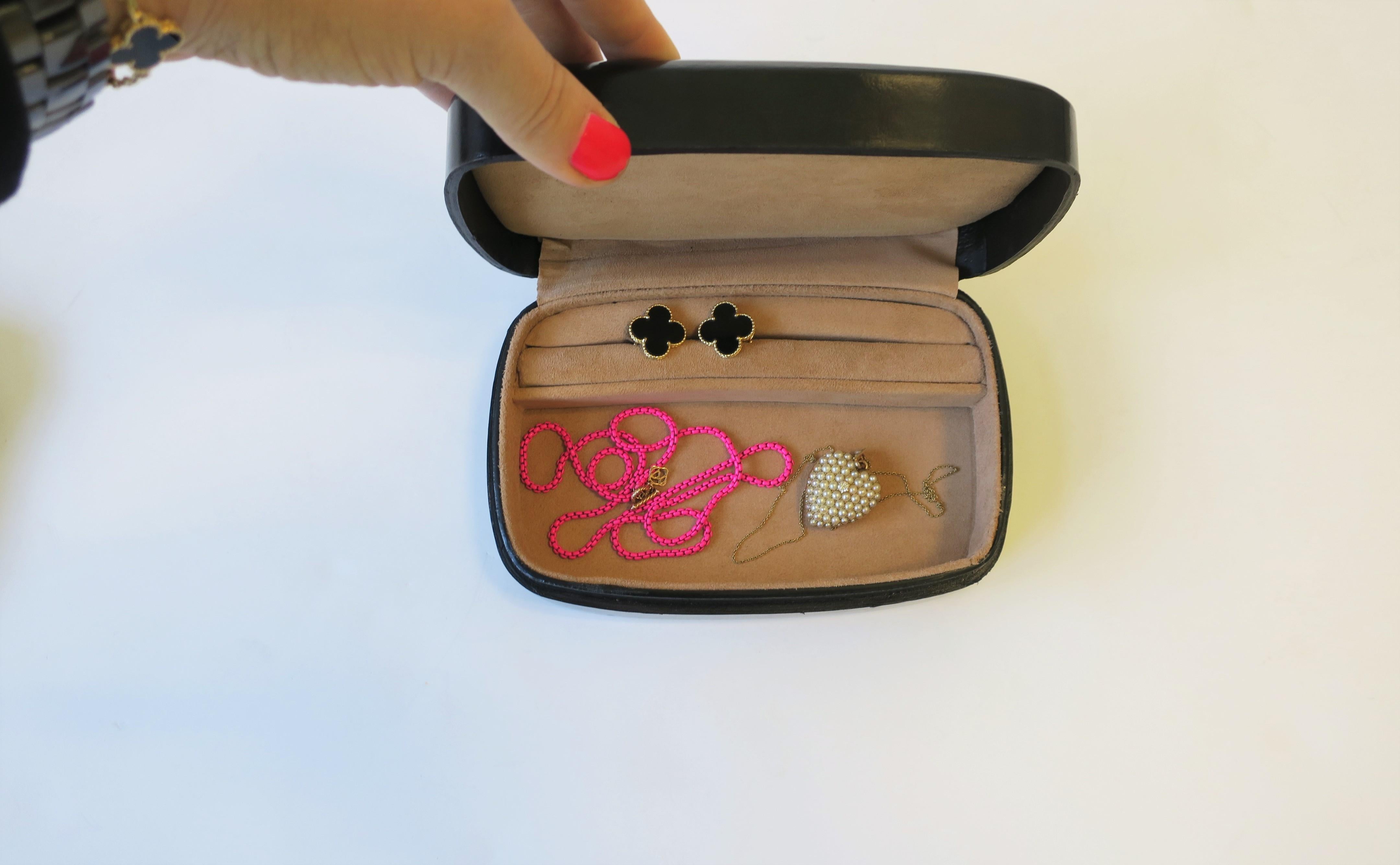 Tiffany & Co. and Designer Elsa Peretti Leather Jewelry Box, Italy 7