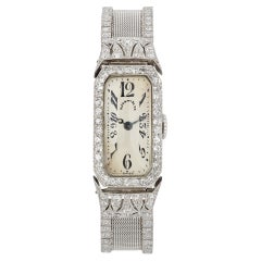 Tiffany & Co. e Oscar Heyman Orologio da polso con diamanti Art Deco