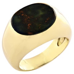 Bague chevalière en pierre de sang Tiffany & Co. et Schlumberger