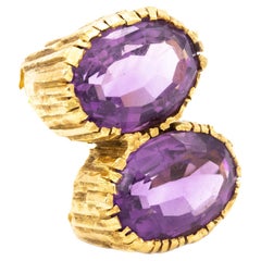 Tiffany Co. Andrew Grima 1972 London Cocktail Ring 18Kt with 16.45 Cts Amethyst