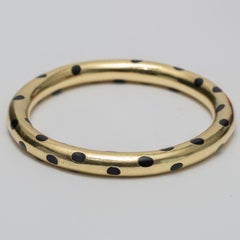 Tiffany & Co. Angela Cummings 18k Black Jade Bangle