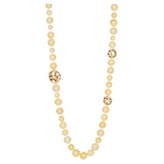 Tiffany & Co Angela Cummings 18k Gold & Jadeite Necklace, 1970s