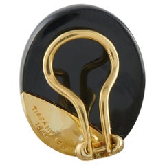 Tiffany & Co. Angela Cummings 18K Gold & Onyx Clip On Earrings