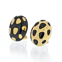 Tiffany & Co. Angela Cummings 18K Yellow Gold Black Inlay Positive and Negative